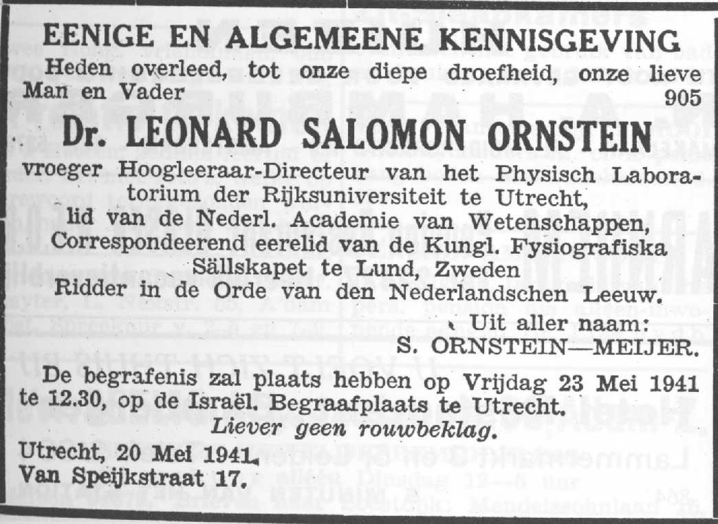 Concurreren Kietelen passagier Leonard Salomon Ornstein