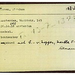 Inventaris kaart Kamp Westerbork van Abraham Cohen geboren 26-10-1918 op transport naar Sobibor op 13-07-1943