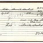 Inventaris kaart Kamp Westerbork van Moritz Machiel Moses geboren 17-01-1915 op transport naar Sobibor op 27-04-1943 (1)