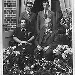 Butcher Abraham de Leeuw, his wife Zelma and their sons Maurits & Izaak. All perished in the Holocaust