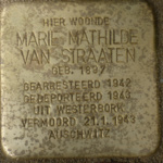 Stolperstein Marie Mathilde van Straaten