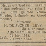 Weiss, 1923, Moeder van Frouwktje overlijdt.jpg